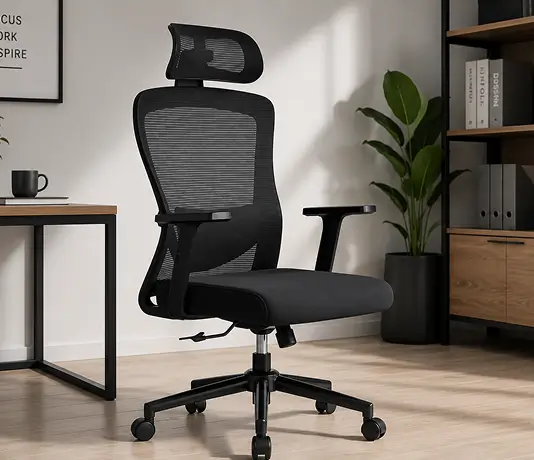 Mesh Task Chair — Headrest