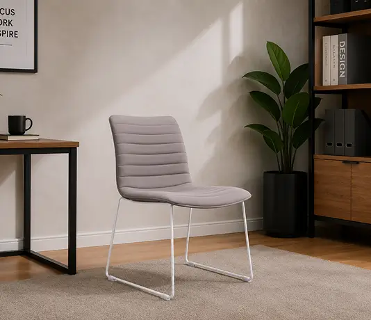 Upholstered visitor chair