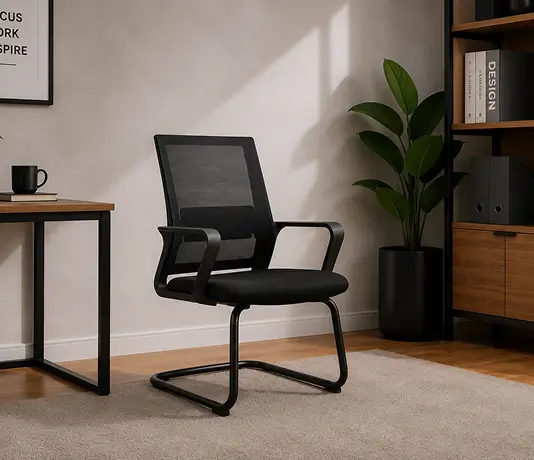 Mesh Visitor Chair — Mid-Back